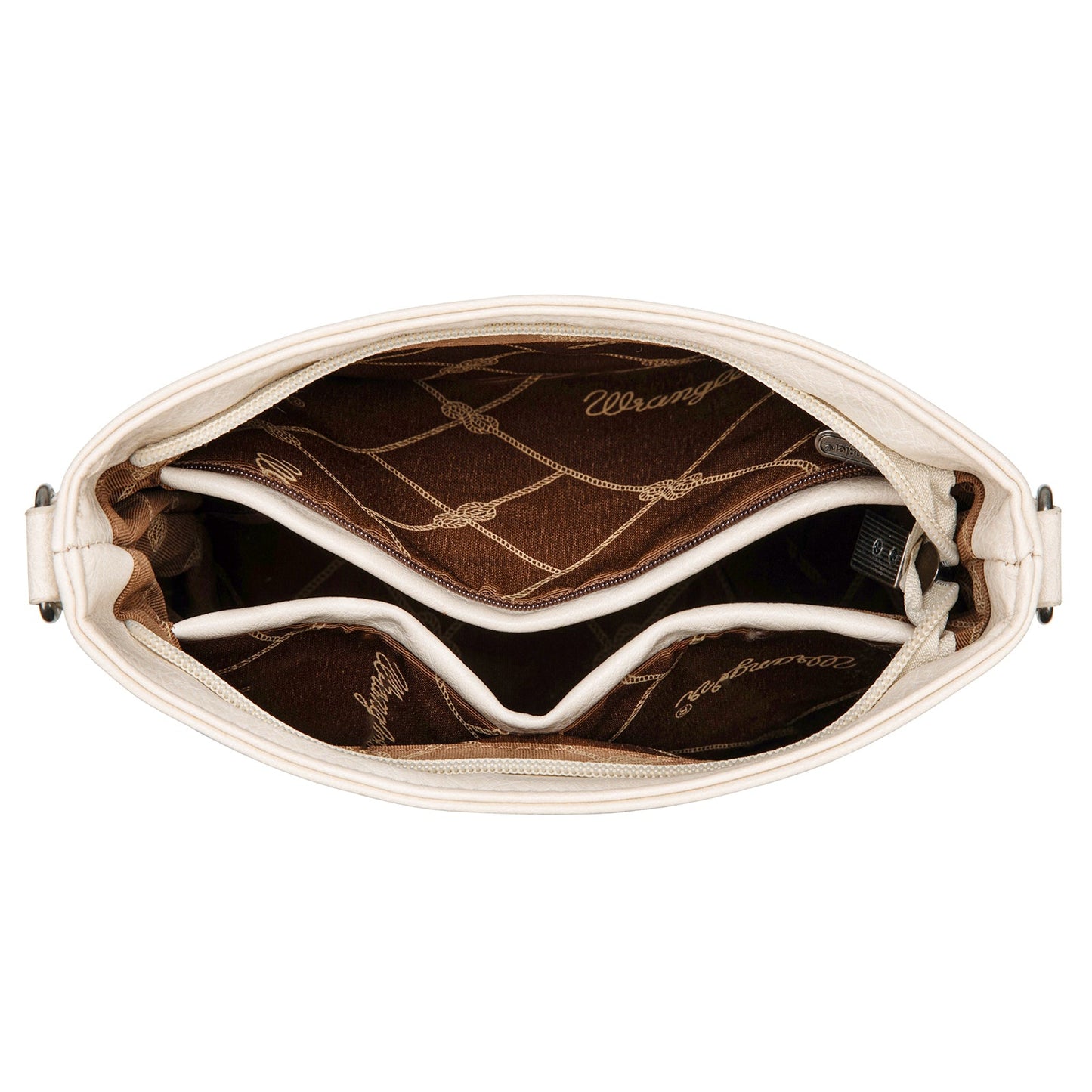 WG297G-8360TN  Wrangler Aztec Print Crossbody Bag -Tan