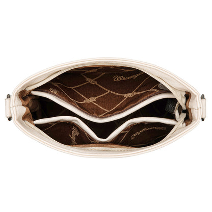 WG297G-8360TN  Wrangler Aztec Print Crossbody Bag -Tan