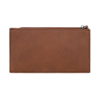 WG313-181  Wrangler Sherpa Aztec Canvas  Clutch - Brown