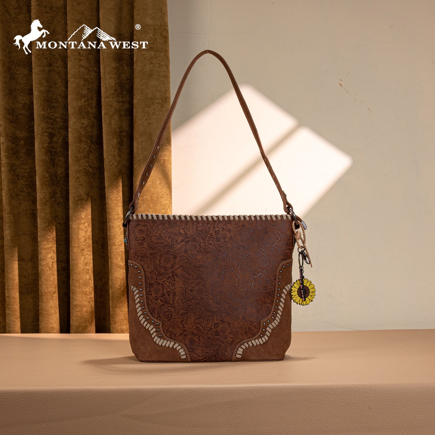 MW1335G-918  Montana West Embossed Collection Hobo Shoulder Bag