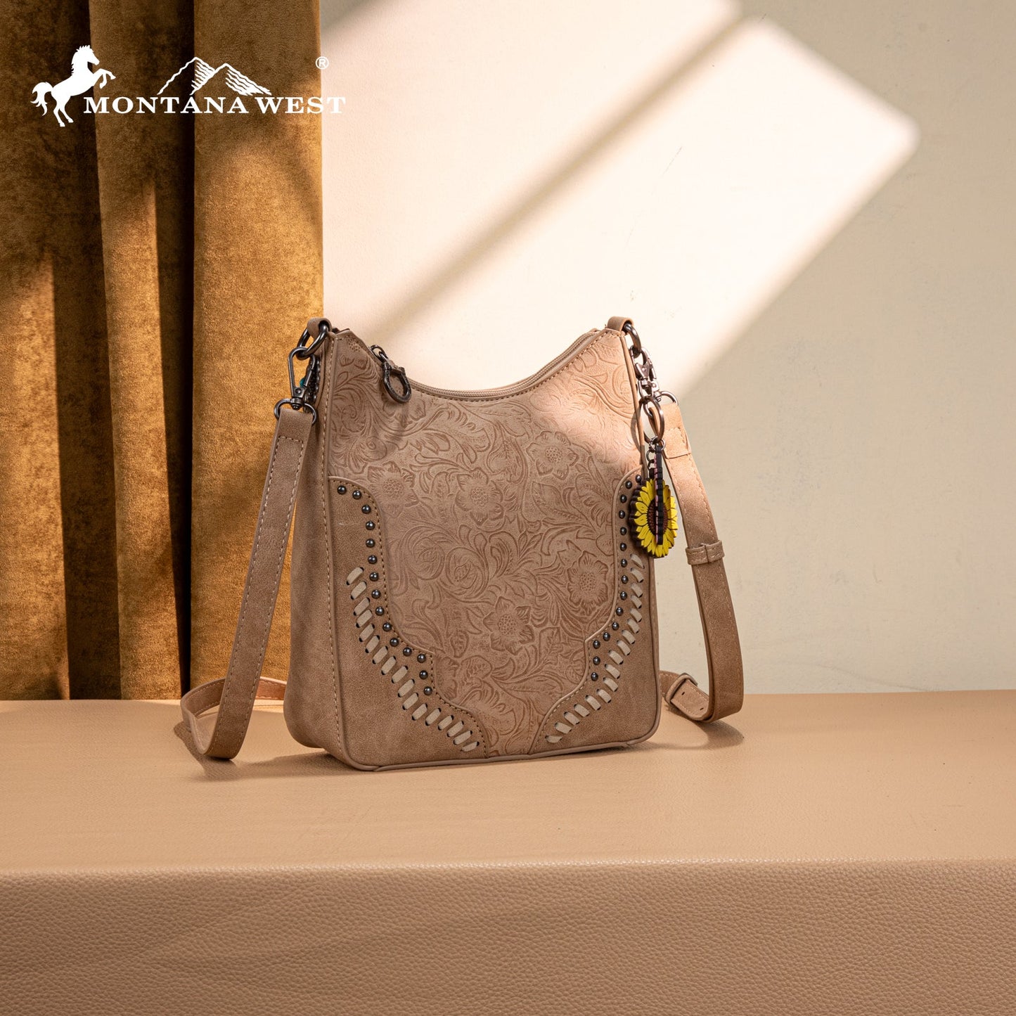 MW1335-8330  Montana West Embossed Collection Crossbody Bag