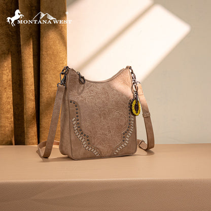 MW1335-8330  Montana West Embossed Collection Crossbody Bag