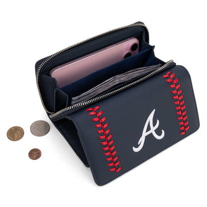 MLB-AB107   MLB Atlanta Braves Team Wallet/Wristlet