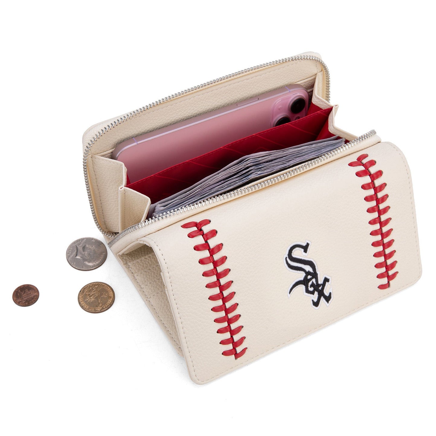 MLB-SX107  MLB Chicago White Sox Team Wallet/Wristlet