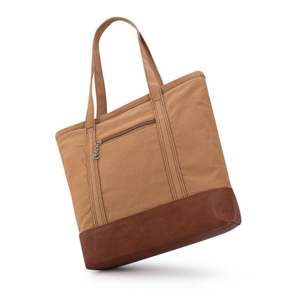 LEE29-229    LEE Large Denim Patchwork Canvas Tote Bag