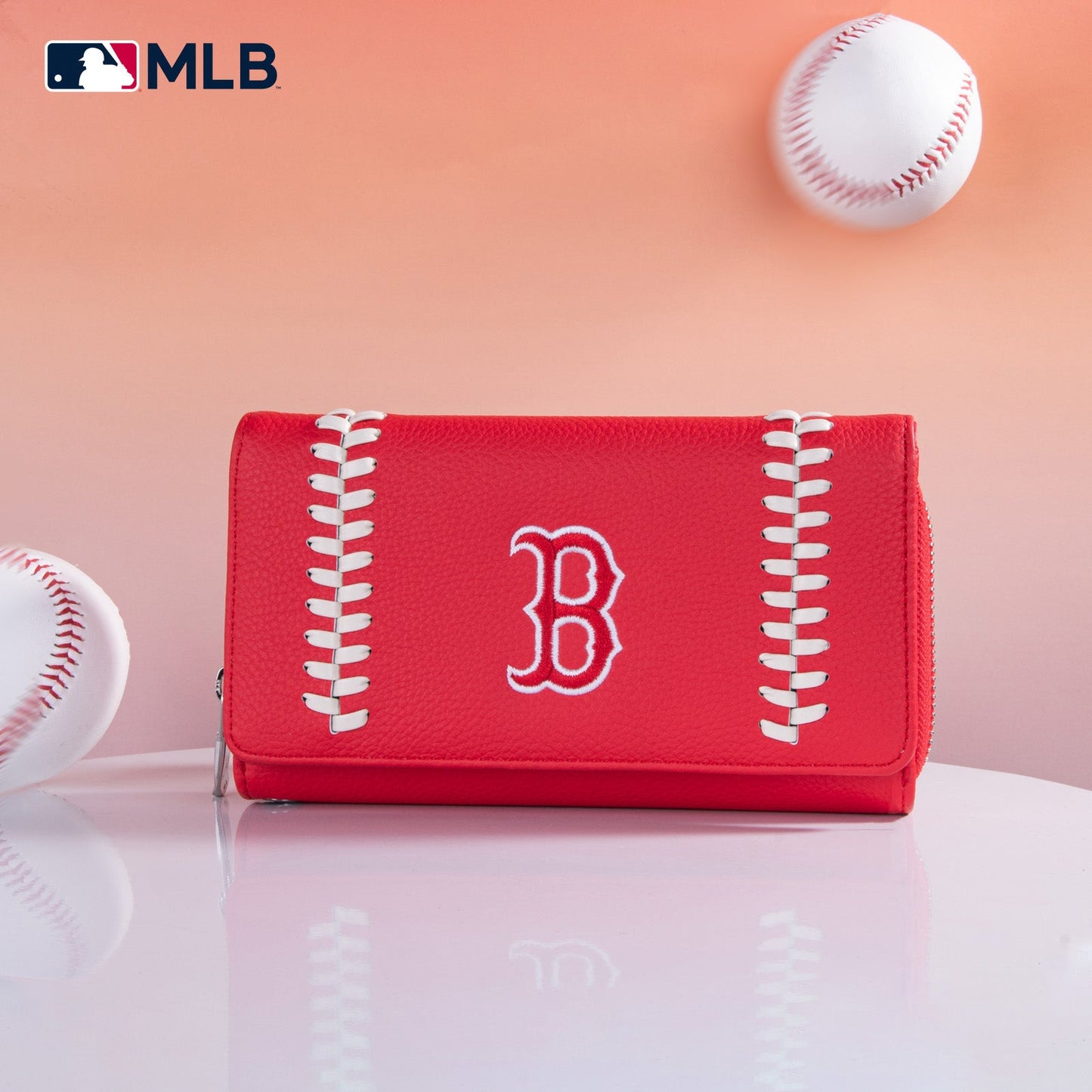MLB-BR107  MLB Boston Red Sox Team Wallet/Wristlet