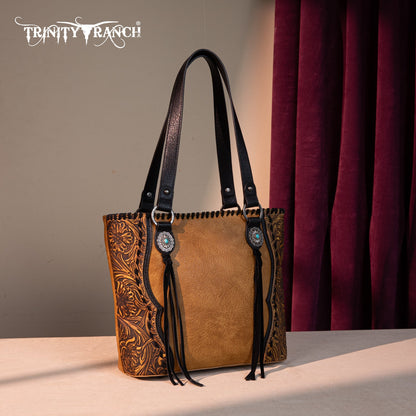 TR192G-8317  Trinity Ranch Concho Collection Concealed Carry Tote