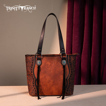 TR192G-8317  Trinity Ranch Concho Collection Concealed Carry Tote