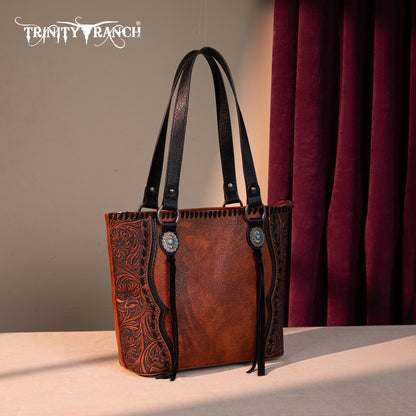 TR192G-8317  Trinity Ranch Concho Collection Concealed Carry Tote