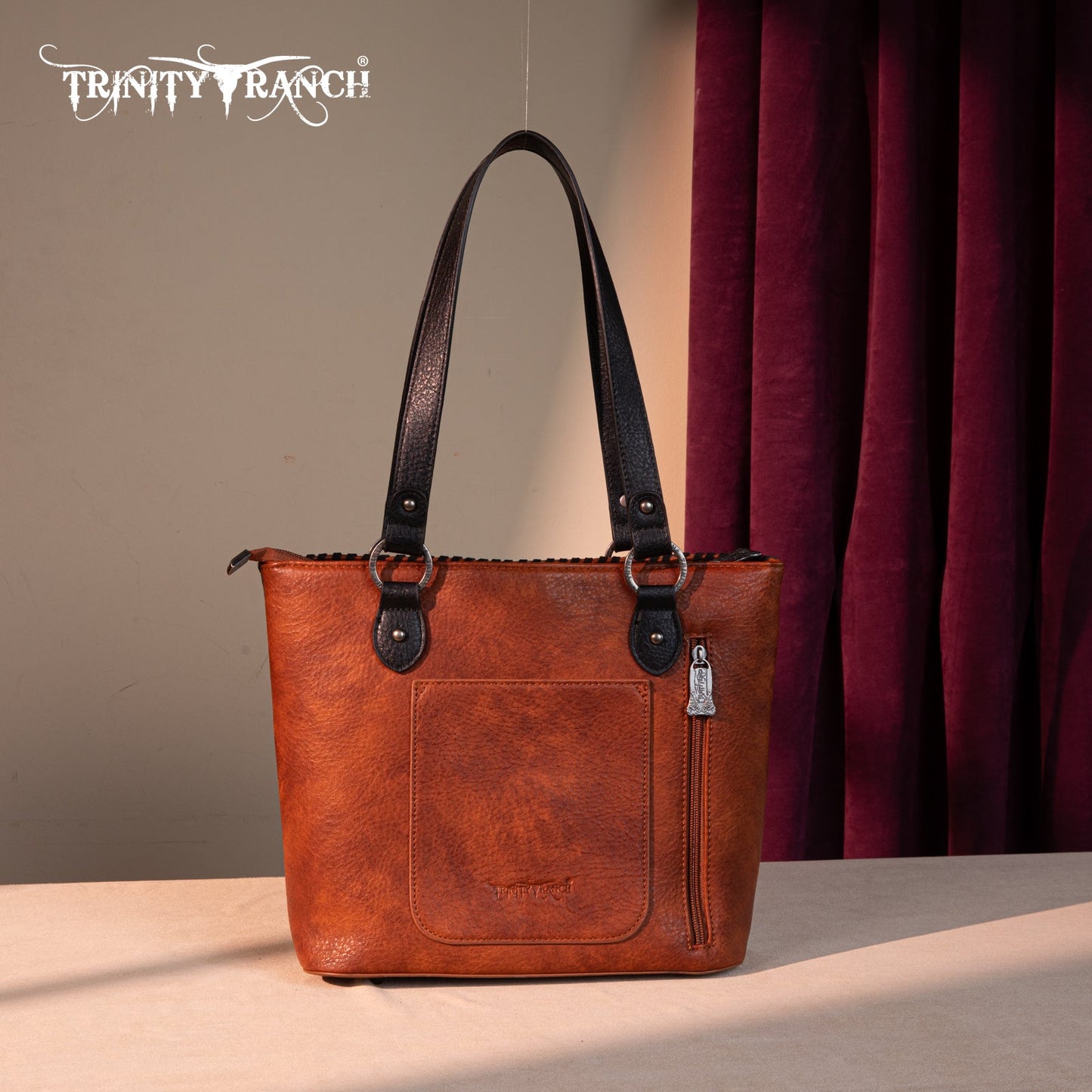TR192G-8317  Trinity Ranch Concho Collection Concealed Carry Tote