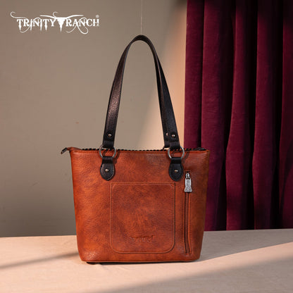 TR192G-8317  Trinity Ranch Concho Collection Concealed Carry Tote