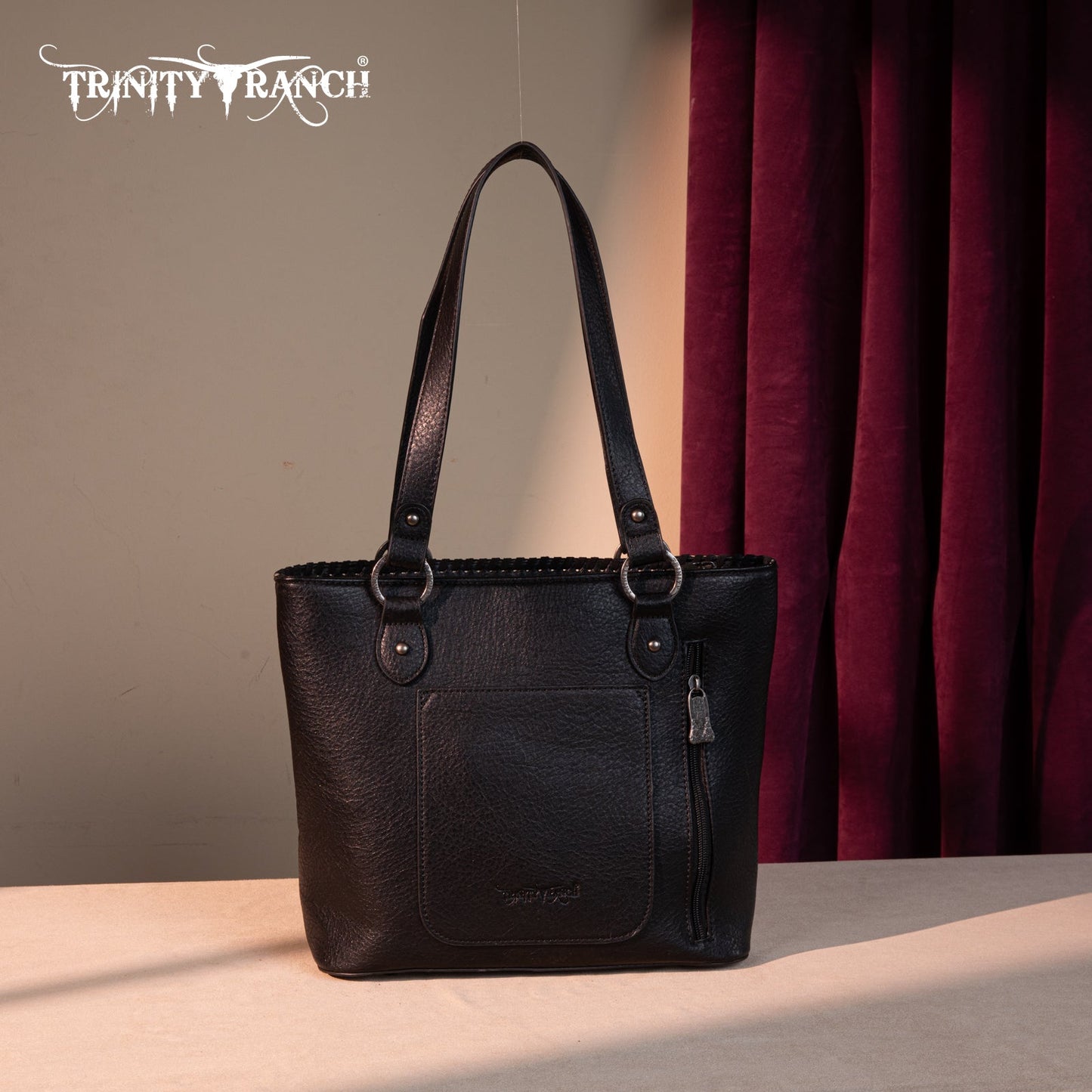 TR192G-8317  Trinity Ranch Concho Collection Concealed Carry Tote