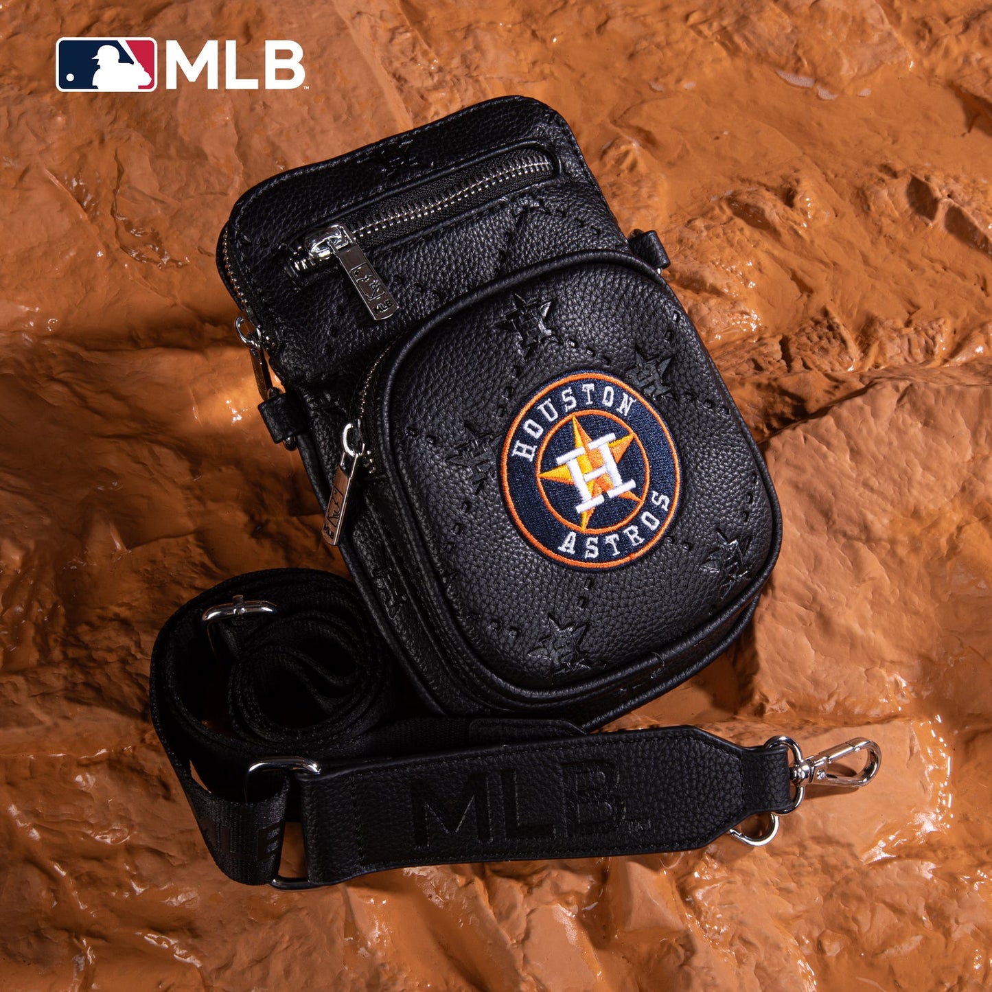 MLB-HA25-325  MLB  Houston Astros Team Shoulder Bag/ Crossbody Bag