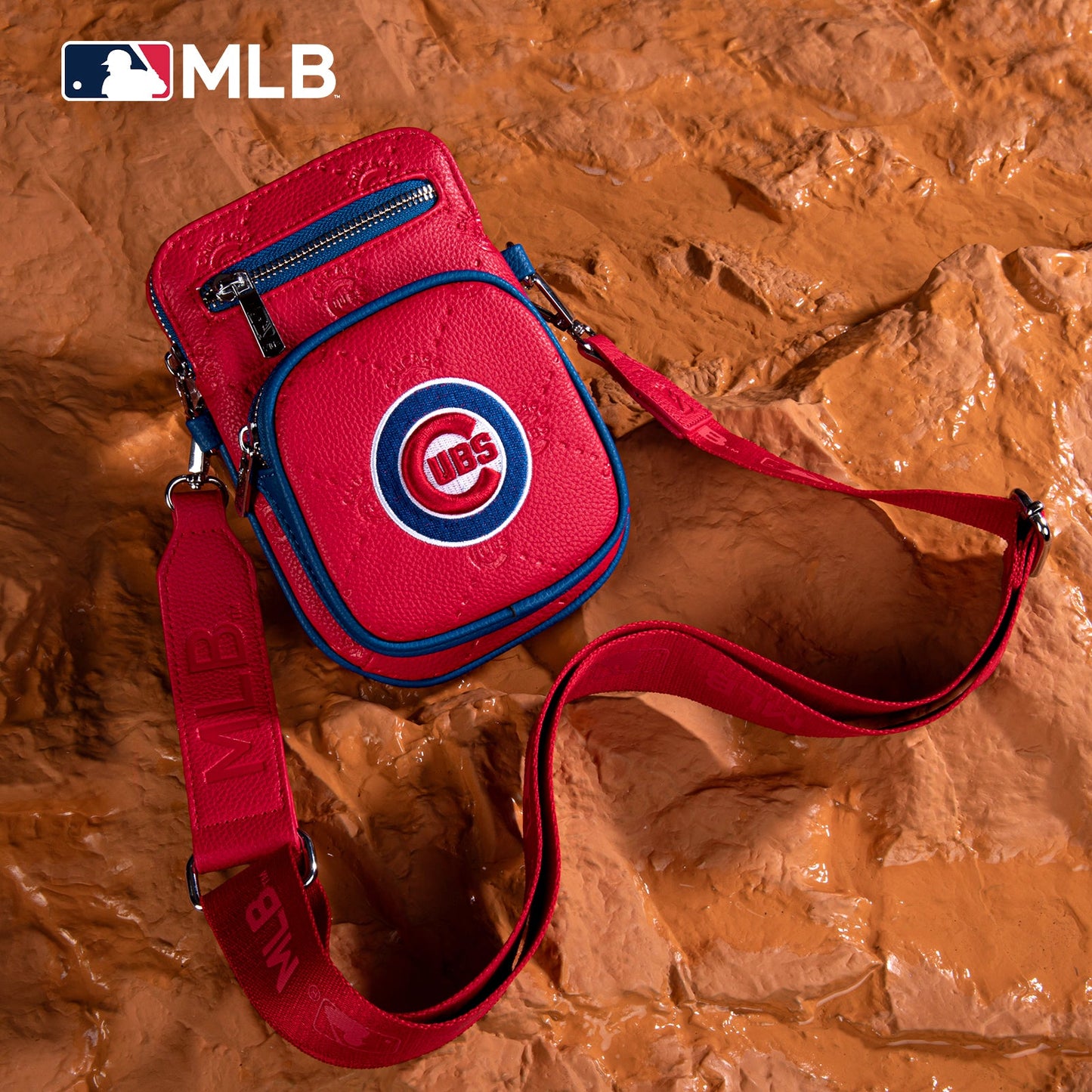 MLB-CU25-325  MLB Chicago Cubs Team  Shoulder Bag/ Crossbody Bag