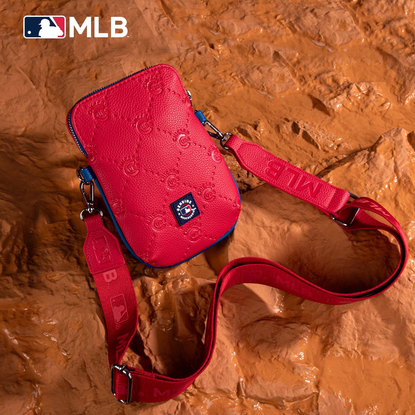 MLB-CU25-325  MLB Chicago Cubs Team  Shoulder Bag/ Crossbody Bag