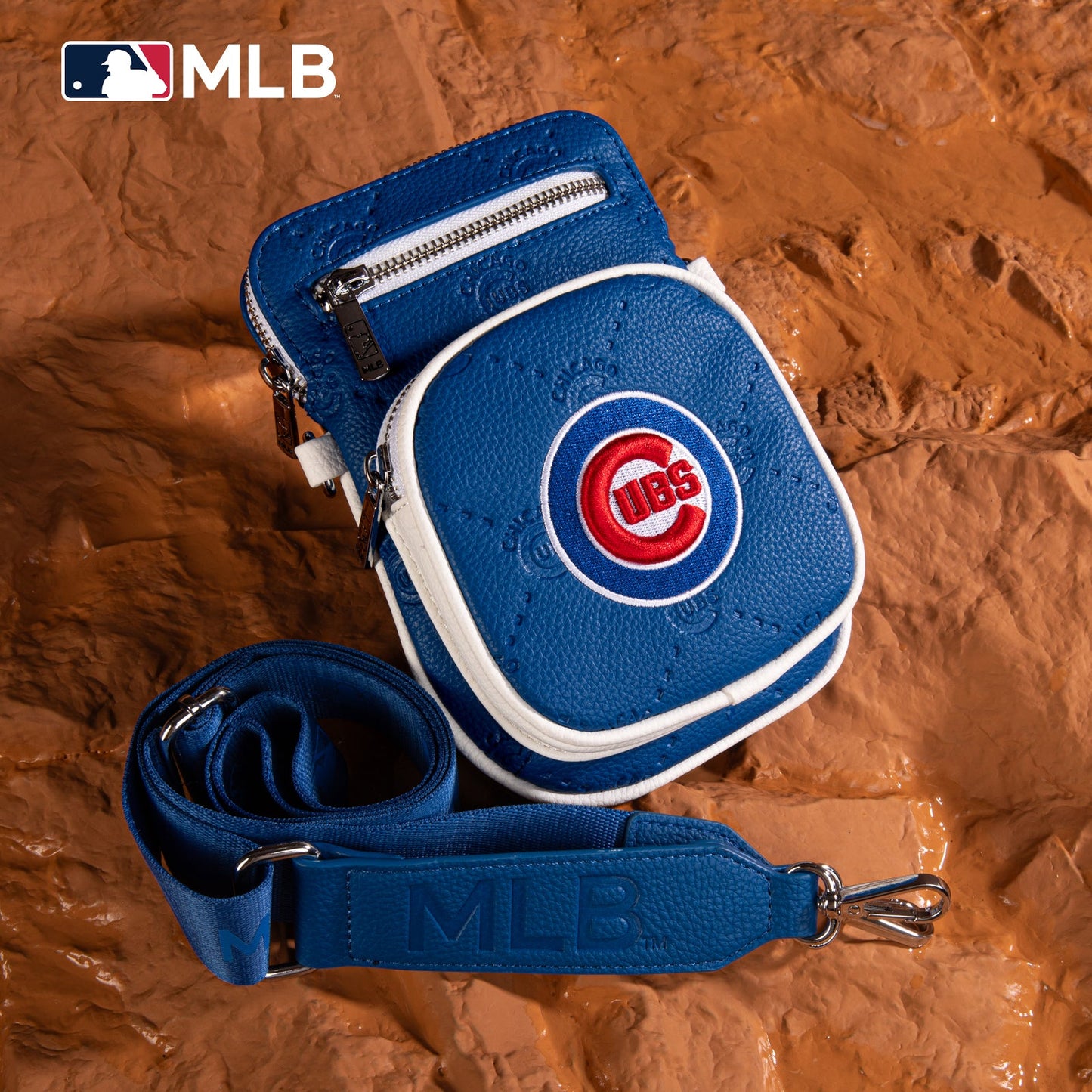 MLB-CU25-325  MLB Chicago Cubs Team  Shoulder Bag/ Crossbody Bag