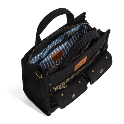 LEE53-001   LEE  Waxed Canvas Tote/Crossbody
