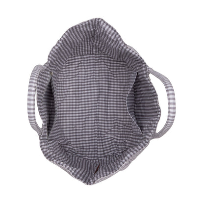 LEE64-001  LEE Plaid Cotton Tote/ Extra Large Tote